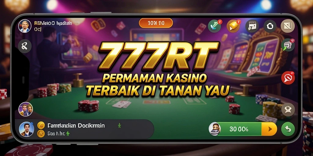 Tampilan permainan kasino yang menegangkan di 777RT.