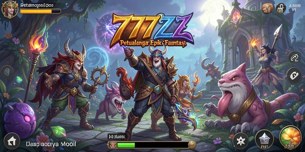 Screenshot permainan 777ZX dengan aksi RPG yang mendebarkan.