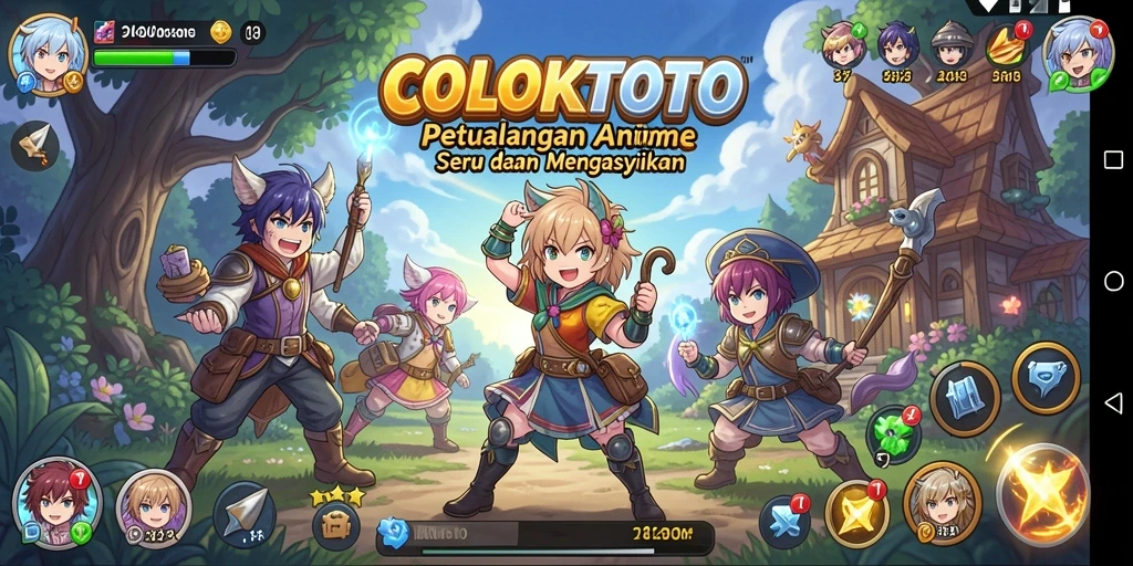 Tampilan gameplay yang seru dan penuh aksi dari COLOKTOTO.
