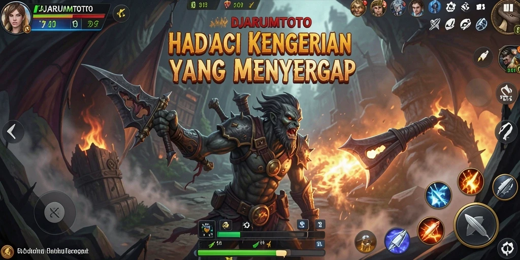 Tampilan gameplay mencekam dari DJARUMTOTO yang membuat jantung berdebar-debar.