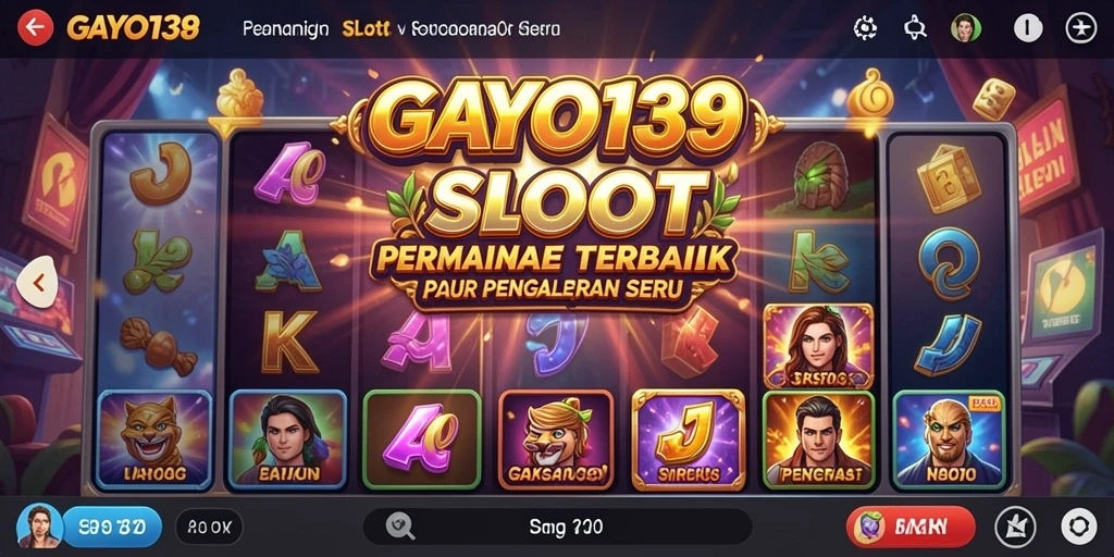 Tampilan menarik dari gameplay GAYO138 di slot permainan.