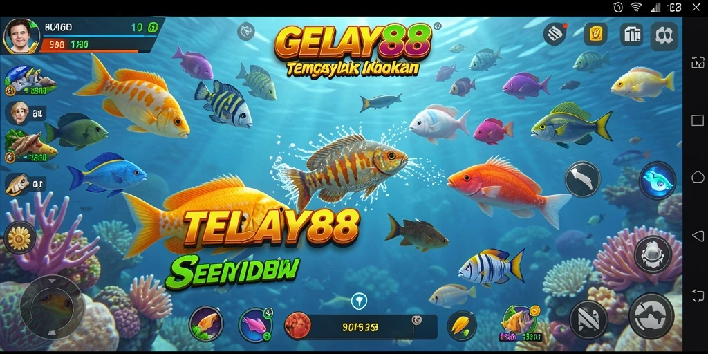 Tangkapan layar GELAY88 menunjukkan momen seru saat menangkap ikan.