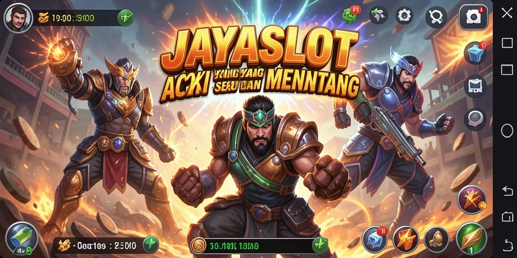 Tampilan menarik dari gameplay aksi JAYASLOT yang menantang.