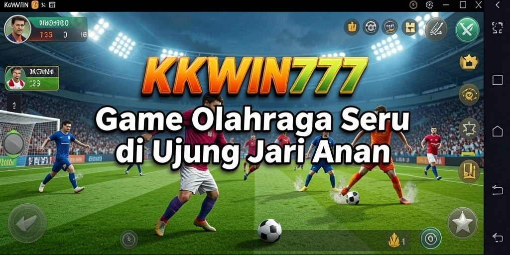 Screenshot gameplay KKWIN777 menampilkan aksi olahraga yang seru.