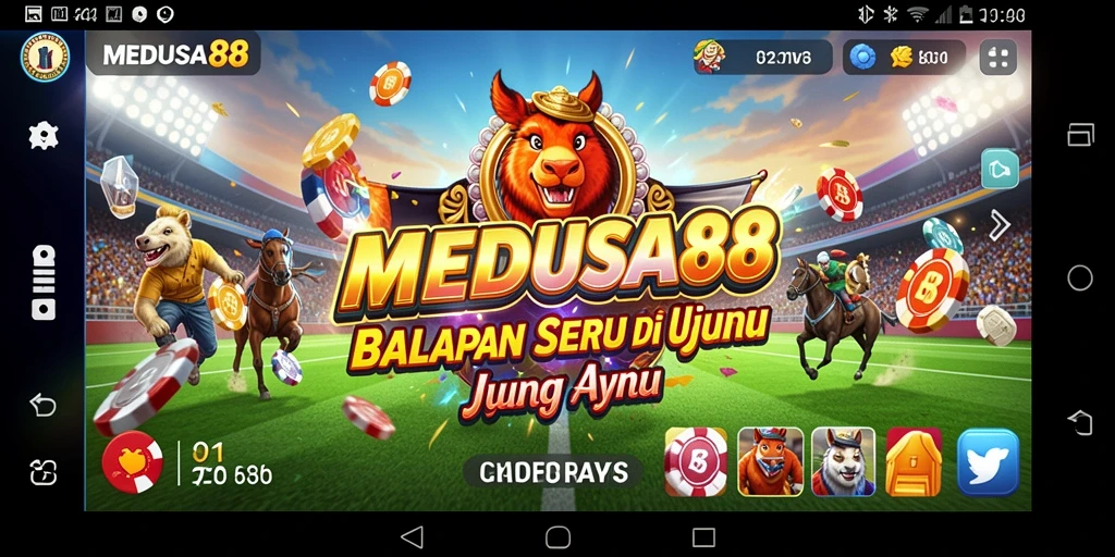 Gameplay mendebarkan di MEDUSA88 dengan trek balapan yang menantang.