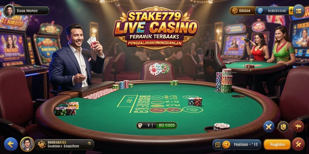 Gameplay seru Live Casino dengan dealer profesional.