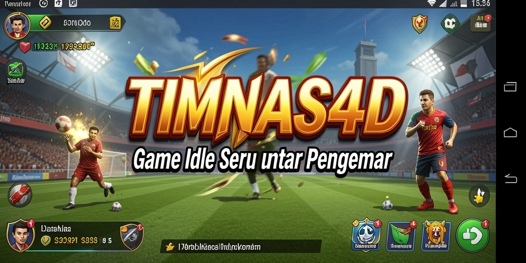 Tampilan gameplay TIMNAS4D yang menarik dan interaktif dalam genre Idle.